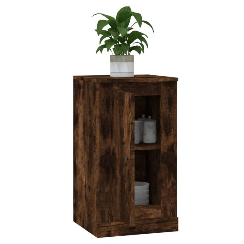 vidaXL Komody 2 ks dymový dub 37,5x35,5x67,5 cm kompozitné drevo