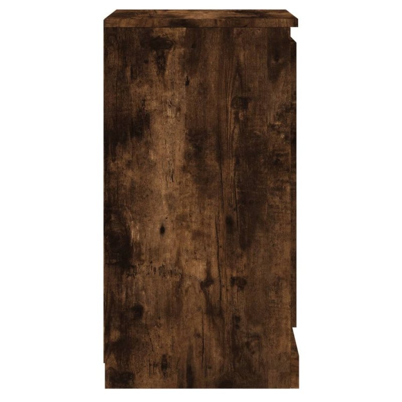 vidaXL Komody 2 ks dymový dub 37,5x35,5x67,5 cm kompozitné drevo