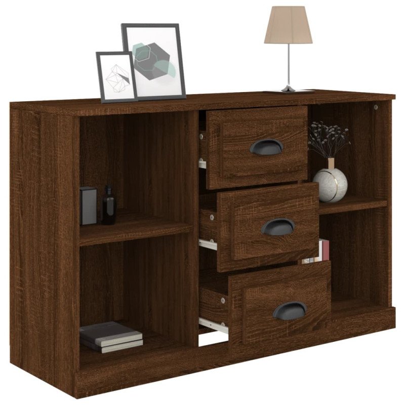 vidaXL Komoda hnedý dub 104,5x35,5x67,5 cm kompozitné drevo