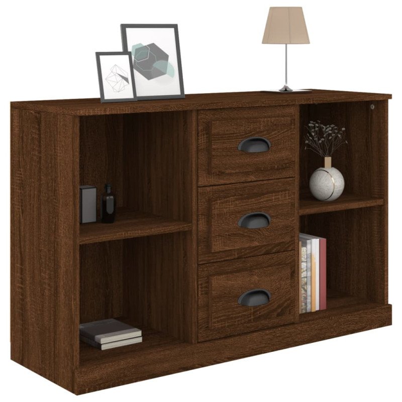 vidaXL Komoda hnedý dub 104,5x35,5x67,5 cm kompozitné drevo