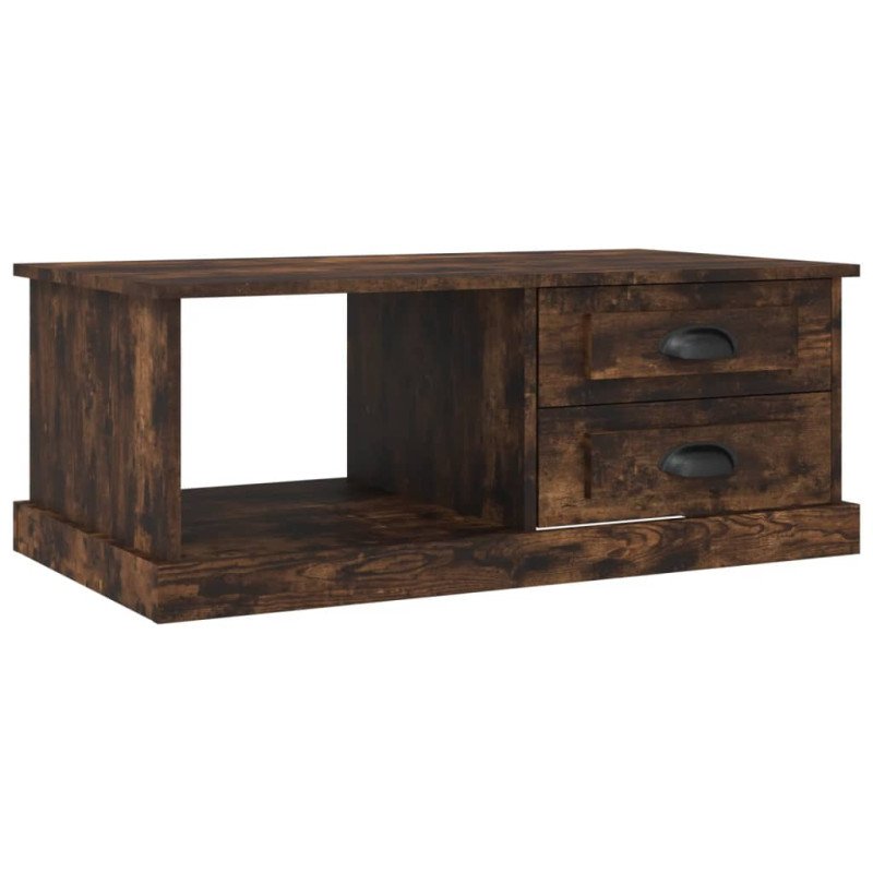 vidaXL Konferenčný stolík dymový dub 90x50x35 cm kompozitné drevo