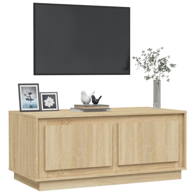 vidaXL Konferenčný stolík dub sonoma 102x50x44 cm spracované drevo
