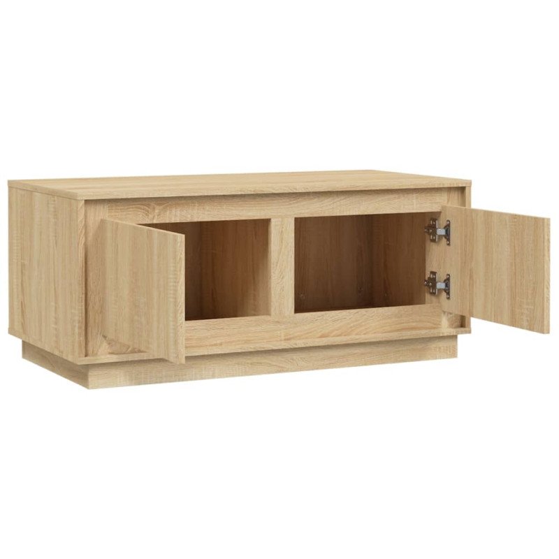 vidaXL Konferenčný stolík dub sonoma 102x50x44 cm spracované drevo