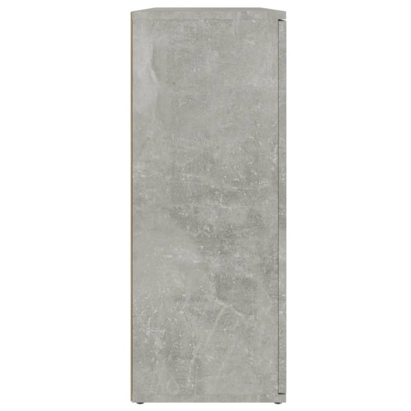 vidaXL Komoda betónovo sivá 91x29,5x75 cm spracované drevo