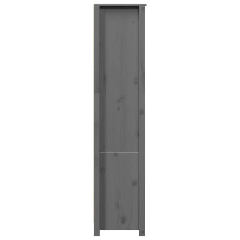 vidaXL Vysoká skrinka sivá 80x35x154 cm borovicový masív
