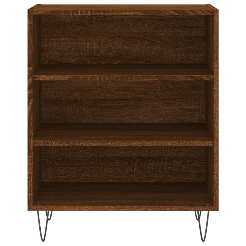 vidaXL Komoda hnedý dub 57x35x70 cm kompozitné drevo