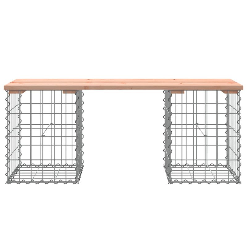 vidaXL Záhradná lavica gabiónový dizajn 103x31x42 cm masívny douglas