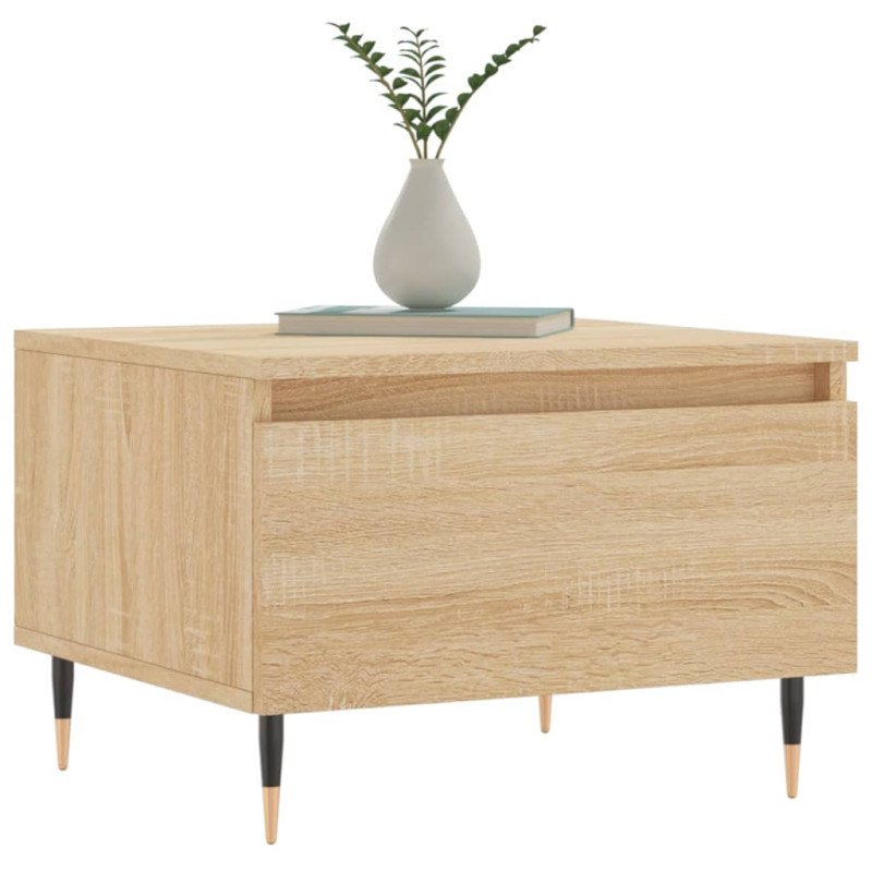 vidaXL Konferenčný stolík dub sonoma 50x46x35 cm kompozitné drevo