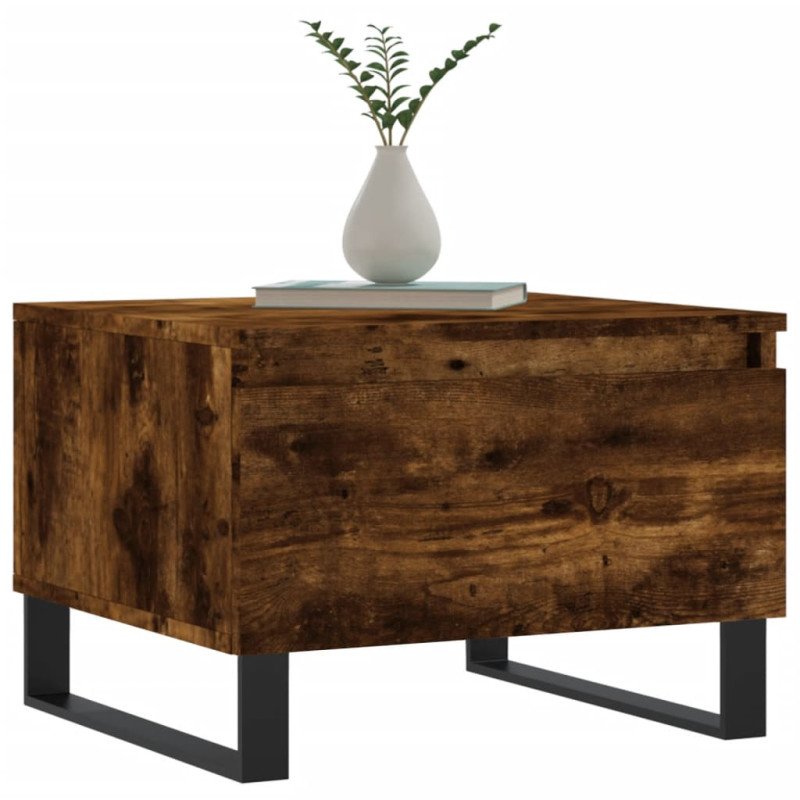 vidaXL Konferenčný stolík dymový dub 50x46x35 cm kompozitné drevo