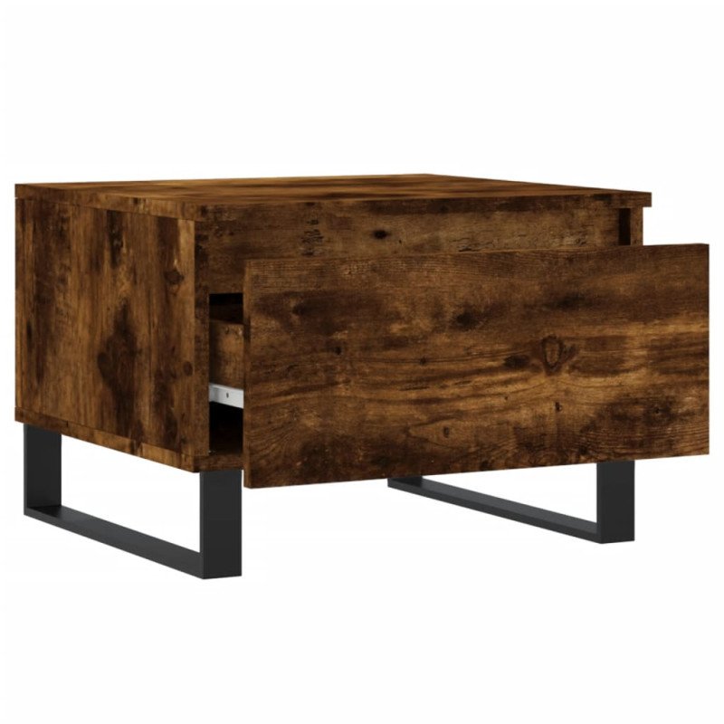 vidaXL Konferenčný stolík dymový dub 50x46x35 cm kompozitné drevo