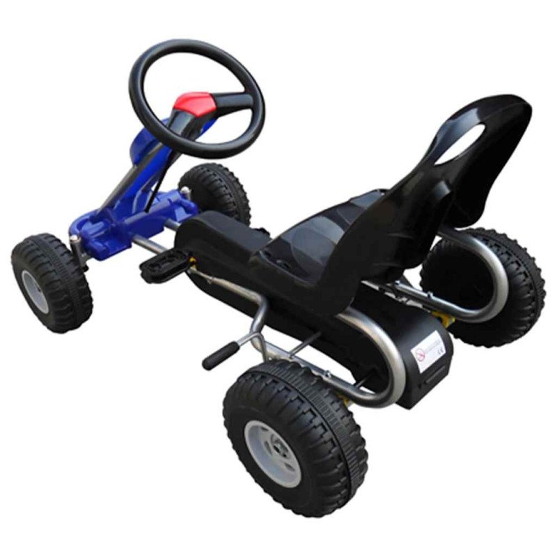vidaXL Šľapacia motokára, modrá