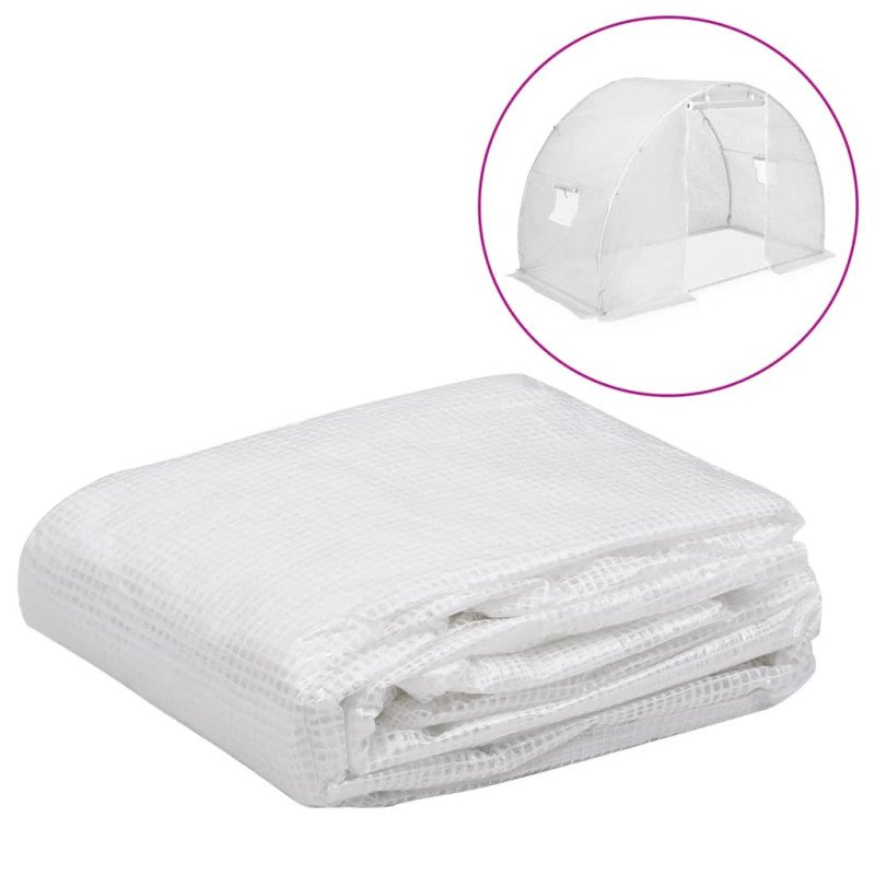 vidaXL Náhradná plachta na skleník (4,5 m²) 3x1,5x2 m, priehľadná