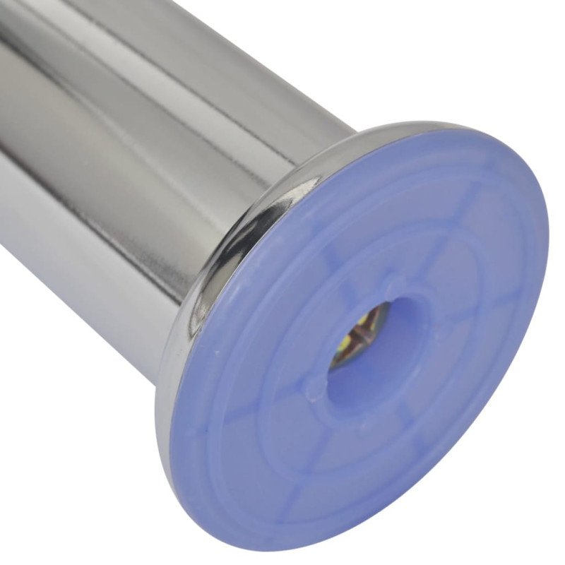 4 okrúhle nohy na pohovku, chrómová, 120 mm