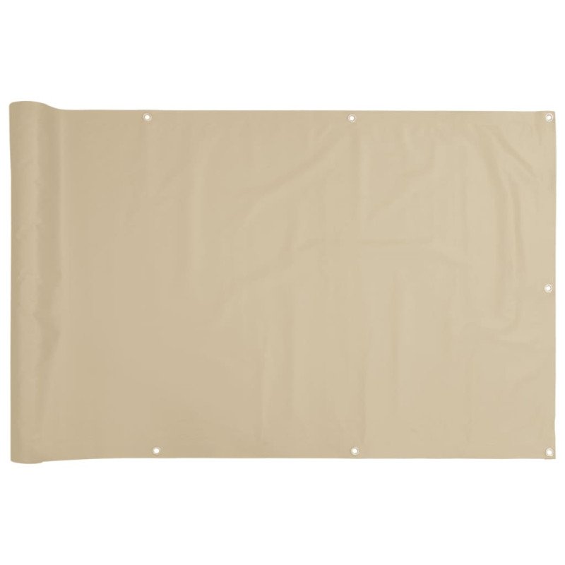 vidaXL Balkónová markíza z oxfordskej látky, 75x600 cm, béžová
