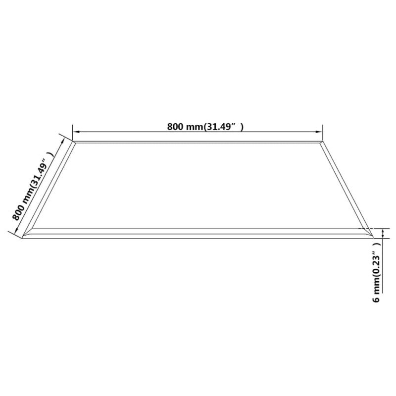 vidaXL Stolová doska z tvrdeného skla, okrúhla, 800x800 mm