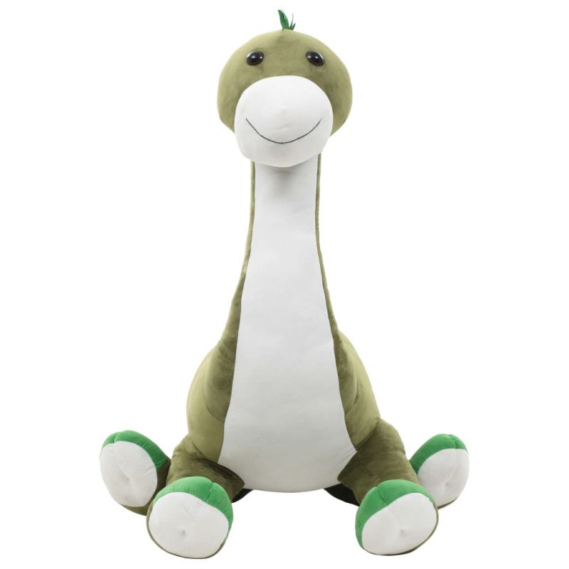 vidaXL Hračka dinosaurus Brontosaurus zelený plyšový