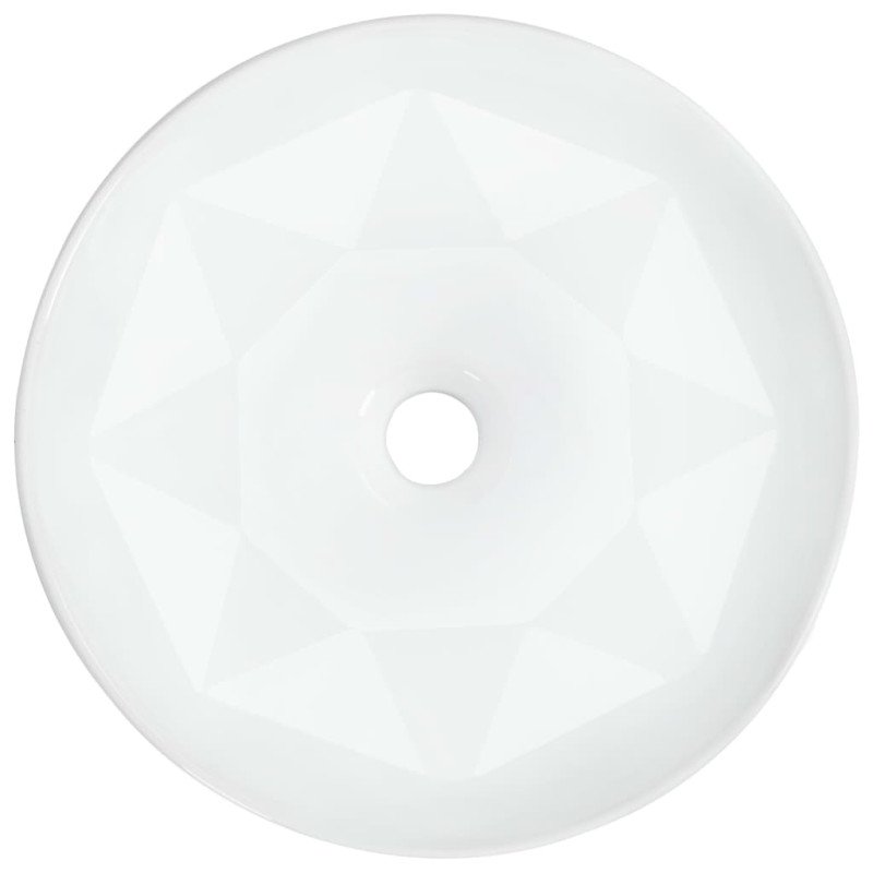 vidaXL Umývadlo 36x14 cm keramické biele