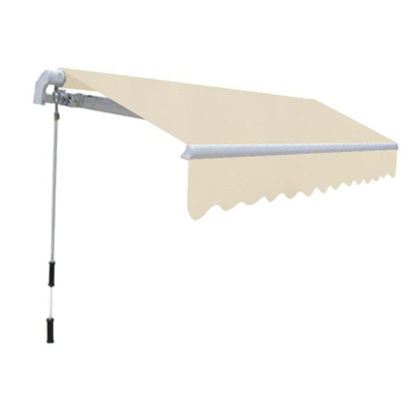 vidaXL Skladacia markíza, manuálna 300 cm, krémová