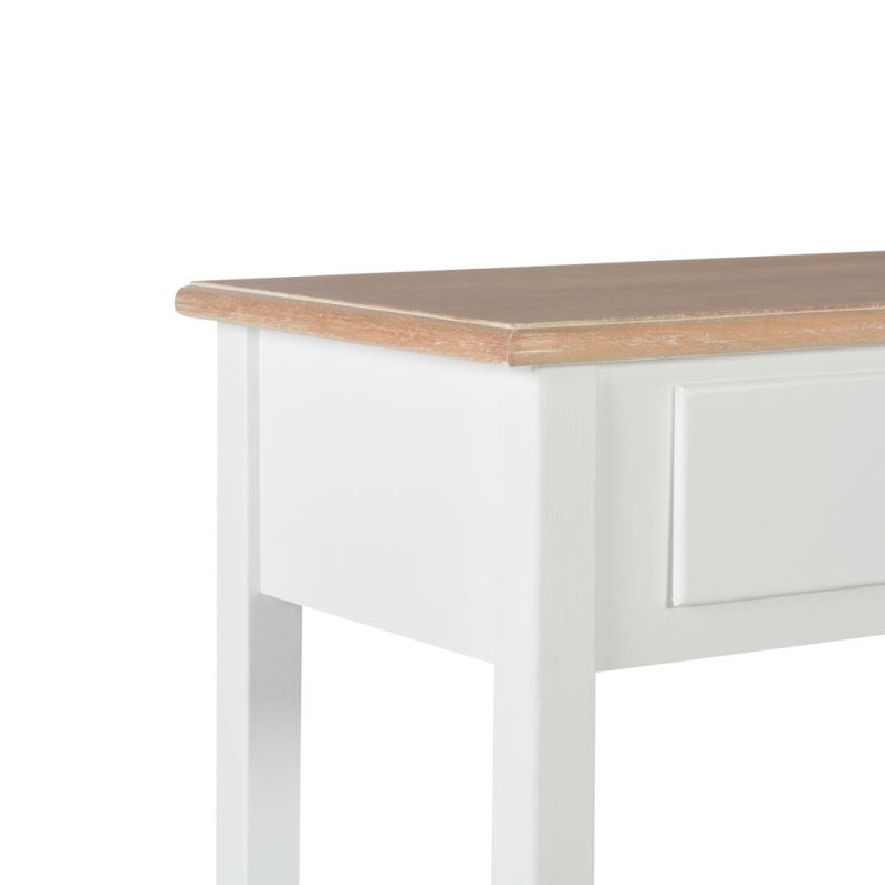 vidaXL Komoda z drevotriesky biela 110x35x80 cm