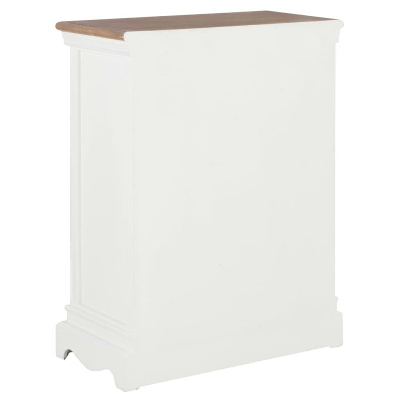 vidaXL Komoda biela 60x30x80 cm masívne drevo