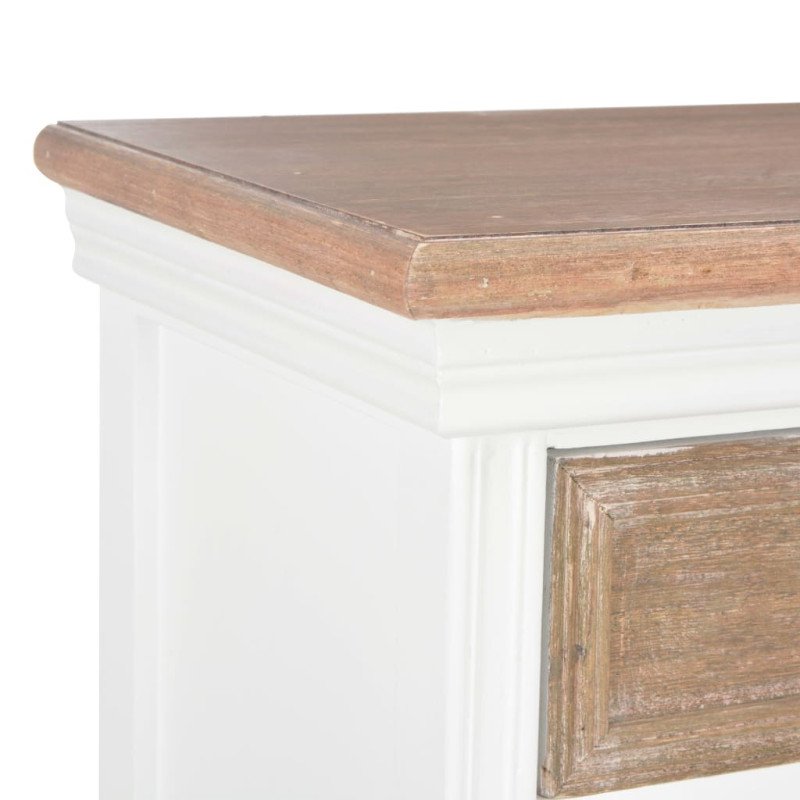 vidaXL Komoda biela 60x30x80 cm masívne drevo