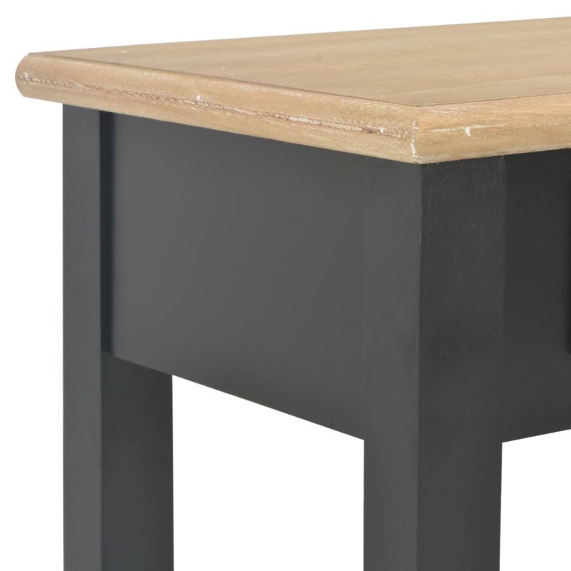 vidaXL Konzolový stolík čierny 110x35x80 cm drevo