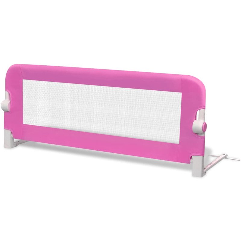 vidaXL Detská bezpečnostná zábrana na postieľku 2 ks ružová 102x42 cm
