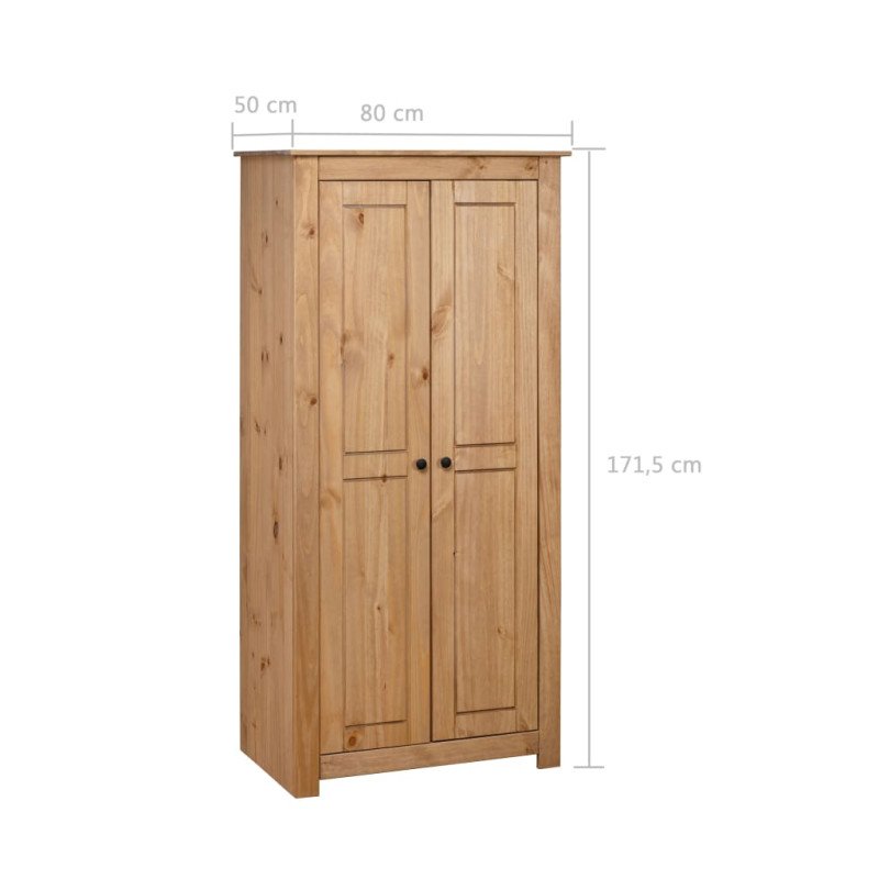 vidaXL Šatník 80x50x171,5 cm borovicové drevo Panama Range