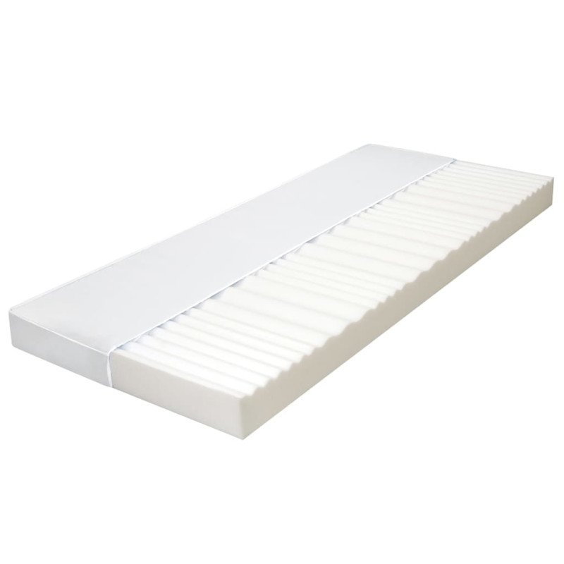 vidaXL Matrac 90x200 cm, 7-zónový, PU pena 10 cm, H2 H3