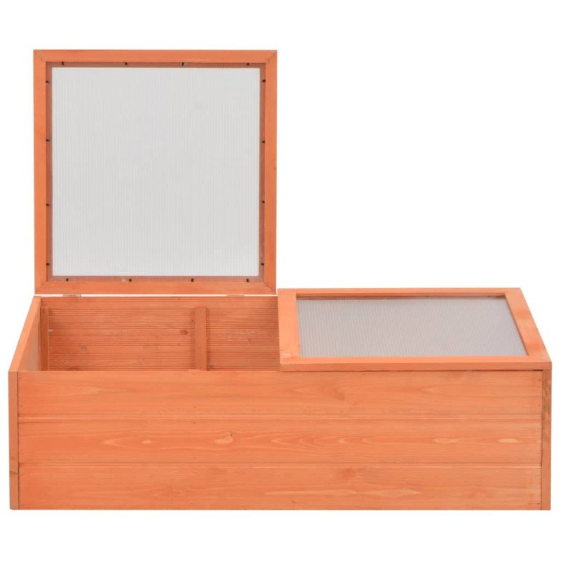 vidaXL Skleník, drevo 100x50x34 cm