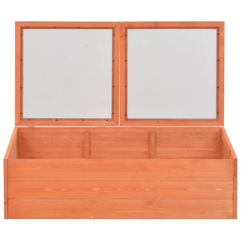 vidaXL Skleník, drevo 100x50x34 cm