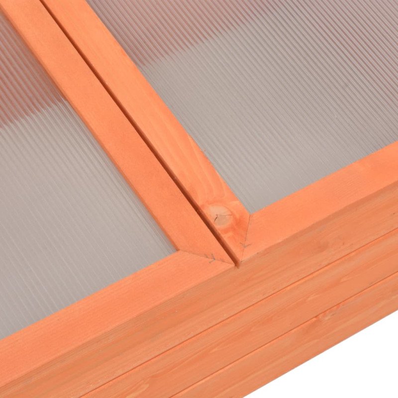 vidaXL Skleník, drevo 100x50x34 cm
