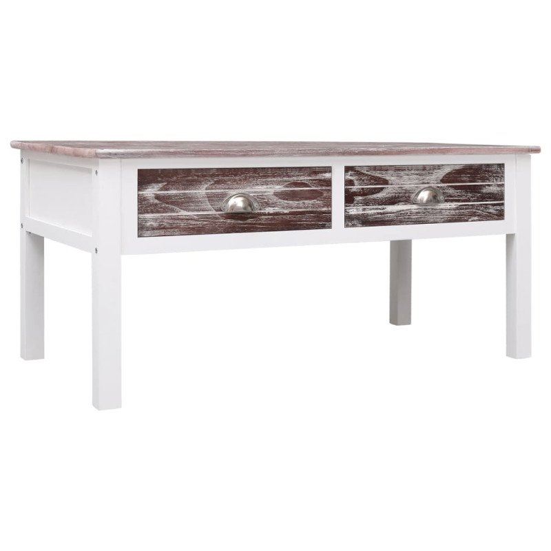 vidaXL Konferenčný stolík hnedý 100x50x45 cm drevený