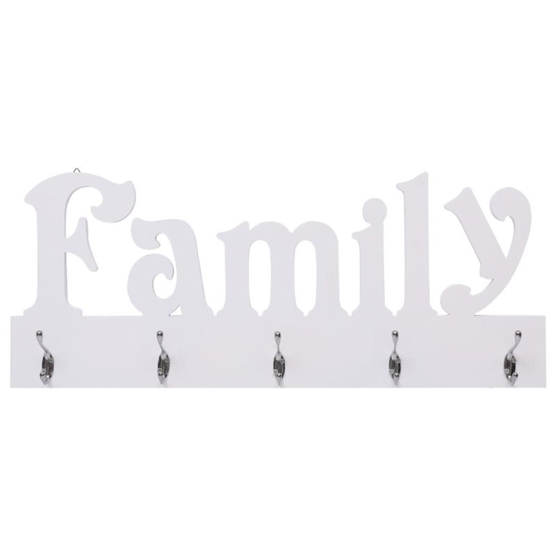 vidaXL Nástenný vešiak FAMILY 74x29,5 cm