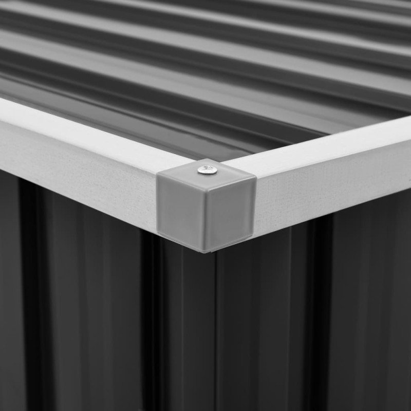 vidaXL Záhradný úložný box antracitový 109x67x65 cm