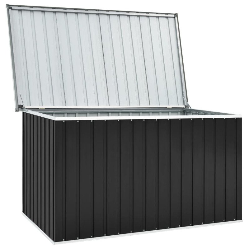 vidaXL Záhradný úložný box antracitový 171x99x93 cm