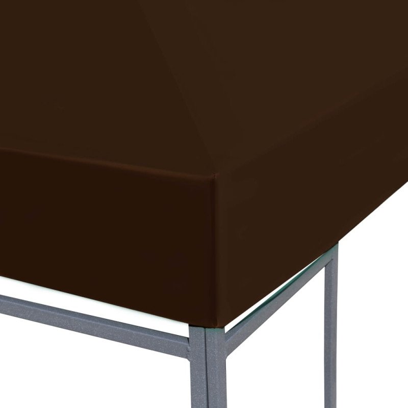 vidaXL Strieška na altánok 310 g/m² 3x4 m, hnedá