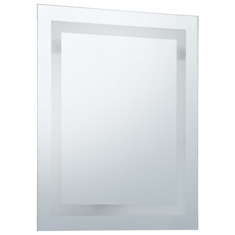 vidaXL Kúpeľňové zrkadlo s LED svetlom a dotykovým senzorom 60x80 cm
