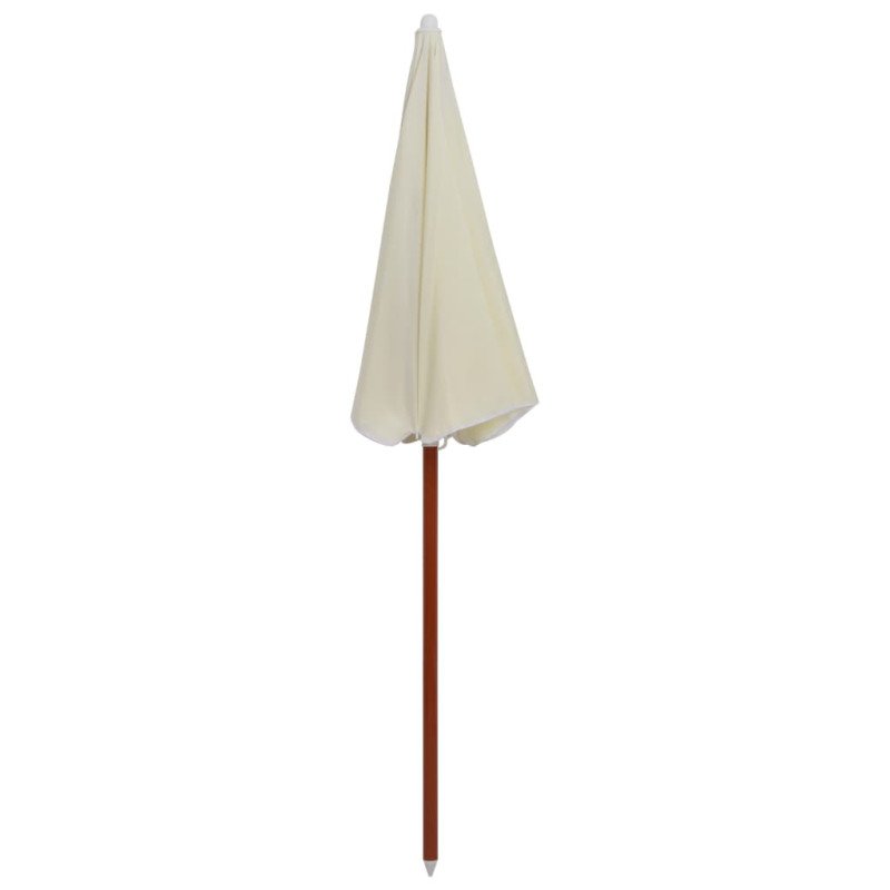 vidaXL Slnečník s oceľovou tyčou 180 cm pieskový