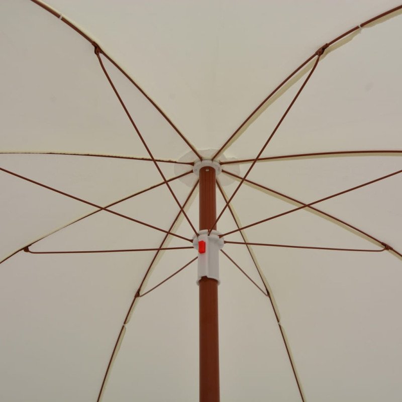 vidaXL Slnečník s oceľovou tyčou 180 cm pieskový