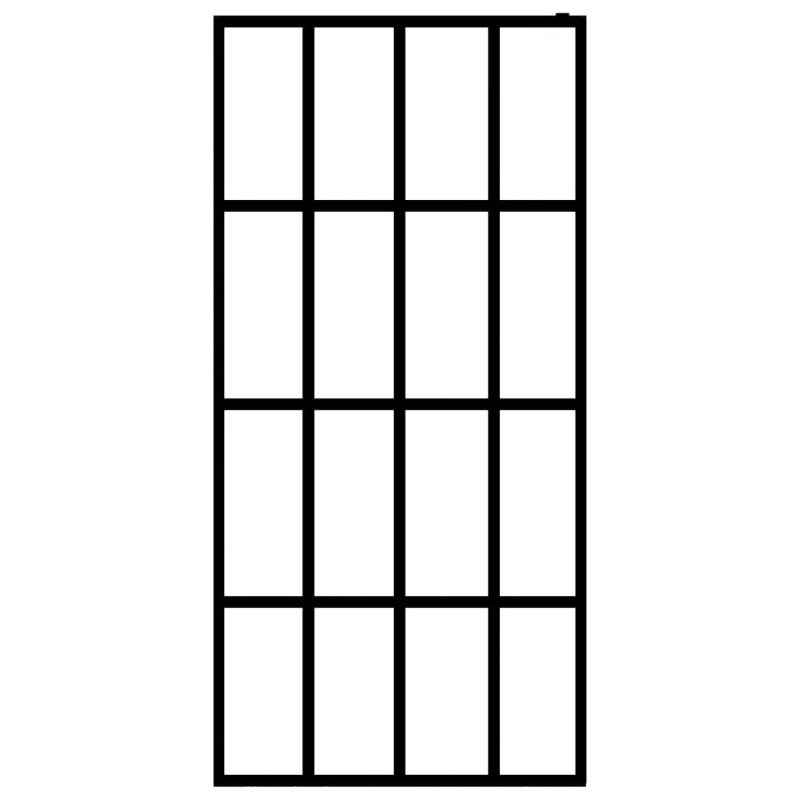 vidaXL Sprchová zástena walk-in, matné tvrdené sklo 80x195 cm
