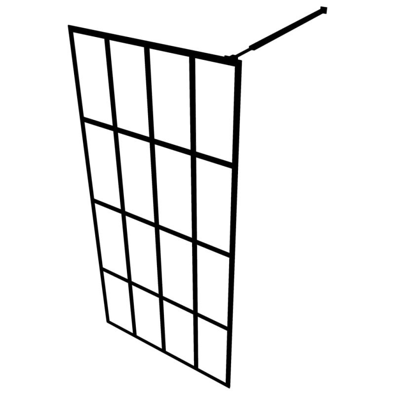 vidaXL Sprchová zástena walk-in, matné tvrdené sklo 80x195 cm
