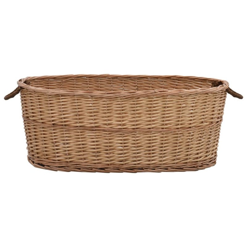 vidaXL Košík s rúčkami na palivové drevo 88x57x34 cm prírodná vŕba