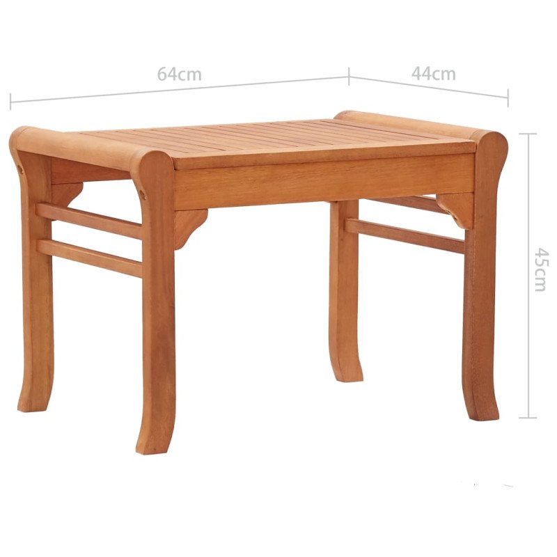 vidaXL Záhradná lavička 64 cm eukalyptový masív