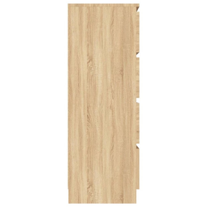 vidaXL Komoda, dub sonoma 60x35x98,5 cm, kompozitné drevo