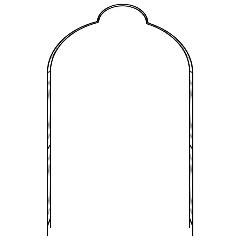 vidaXL Záhradná pergola čierna 150x34x240 cm železná  