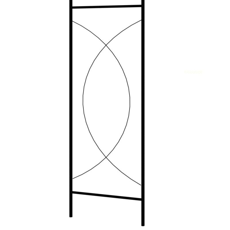 vidaXL Záhradná pergola čierna 150x34x240 cm železná  