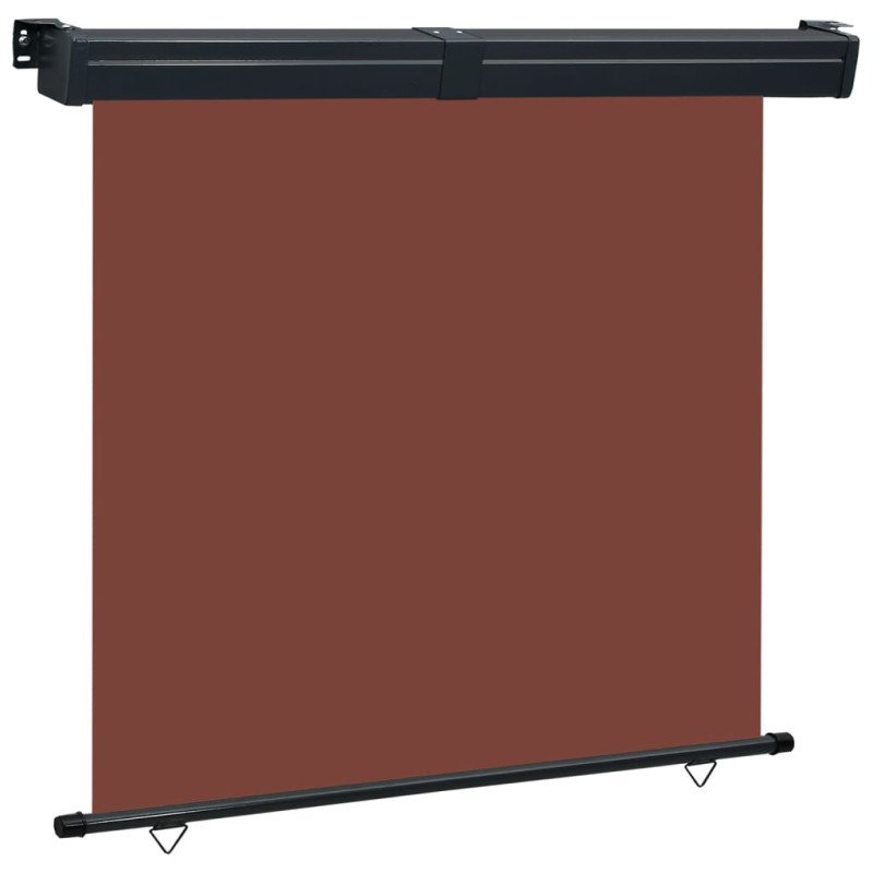 vidaXL Bočná markíza na balkón 160x250 cm, hnedá