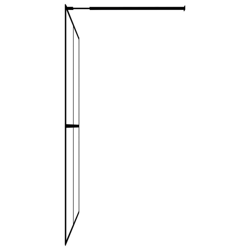 vidaXL Sprchová zástena walk-in, matné tvrdené sklo 90x195 cm