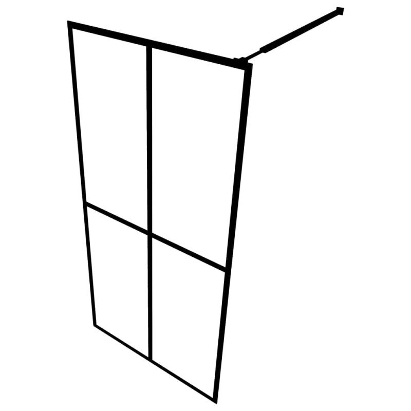 vidaXL Sprchová zástena walk-in, matné tvrdené sklo 90x195 cm